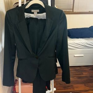 h&m green suit